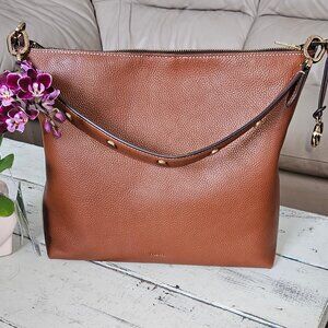 Fossil Jesse Bucket Shoulder Bag, Medium Brown